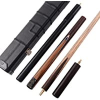 Los mejores  - CUESOUL Clásico Hecho a Mano de 57 Pulgadas Rosewood 3-4 Pieza Snooker Cue Cue con Caja Negro y Aluminio Telescopio…